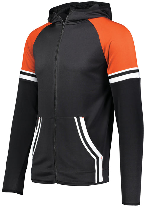 Holloway Youth Retro Grade Jacket (229661), Color 'Black/Orange'